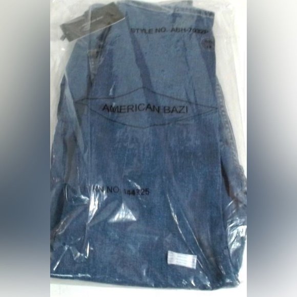 NWT American Bazi Womens PlusSz ABH7032P High Rise Straight Jeans Pant sz:3X​​ - Picture 2 of 2
